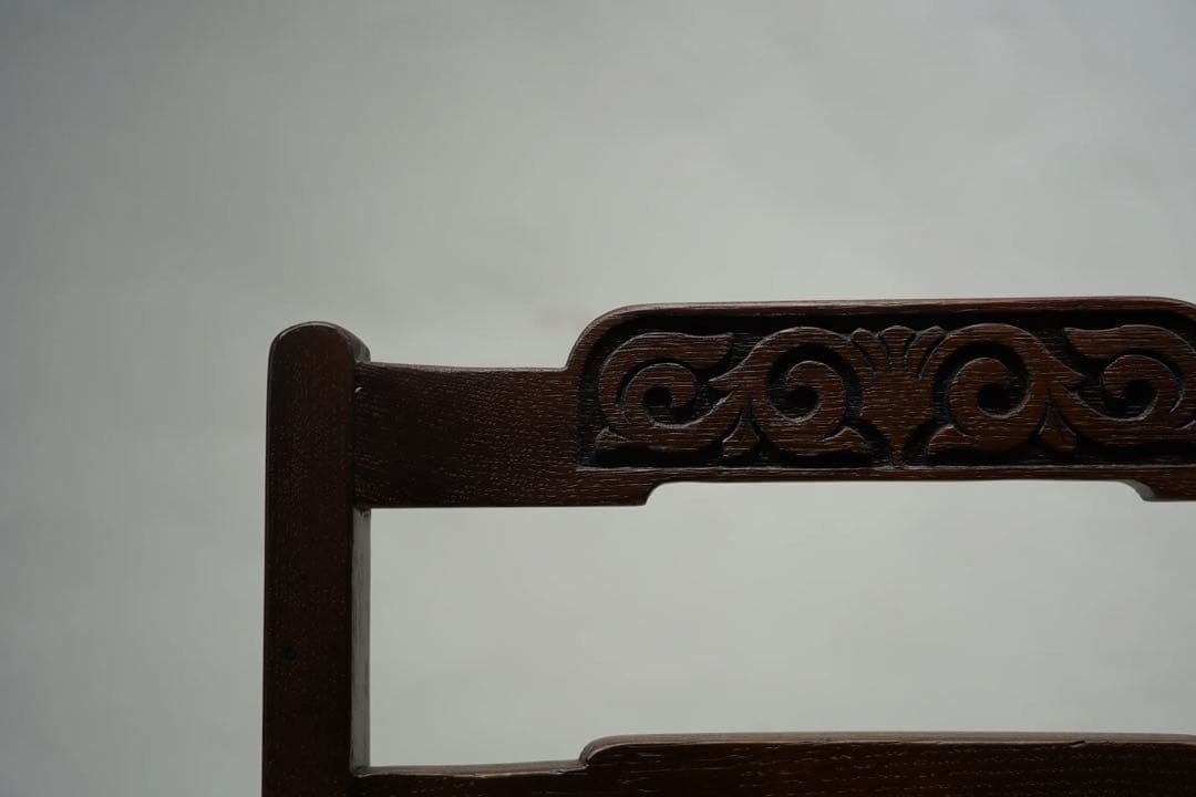 英国アンティーク　ウィリアムモリス　オーク材1900年頃　良品　チェア　椅子