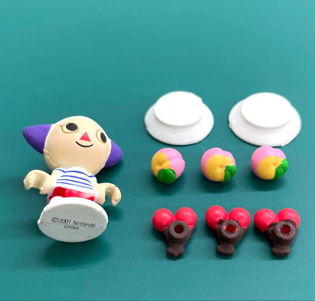 どうぶつの森 森をつくろう！ F-33 女の子 さくらんぼ　桃　お皿　レア