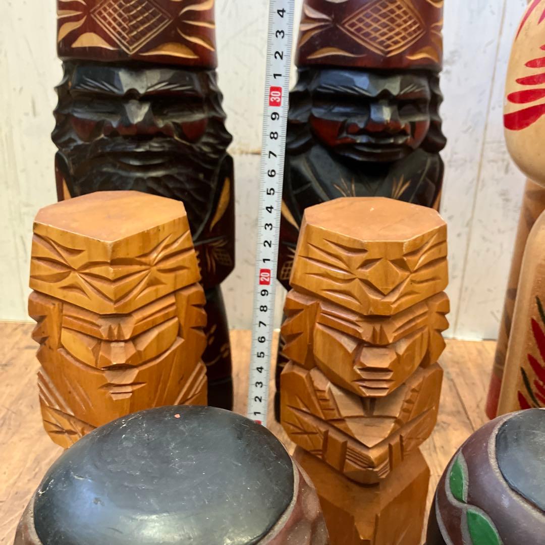 昭和レトロ こけし 小芥子 ニポポ 13体セット セット売り まとめ売り 木彫り