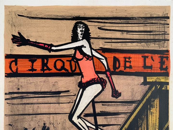 レア!! ベルナール ビュッフェ サーカス シリーズ リトグラフ No.2