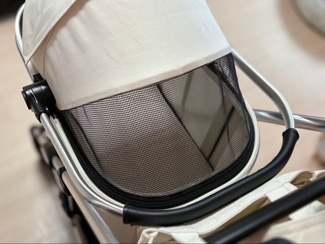 値下【美品】ペットパラダイス ペットカート smooca mini 白（保証有）