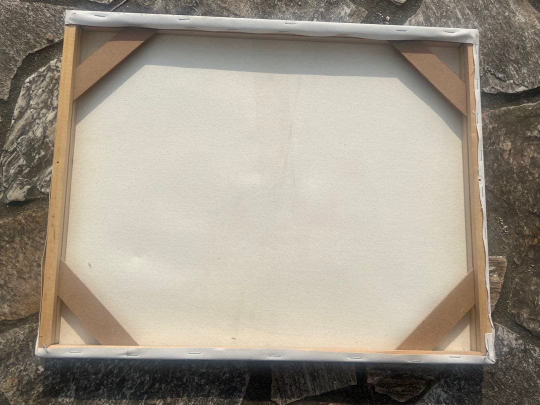 油絵　満鉄関連　「アジア」　希少・レア品　額なし　木枠のみ　満鉄