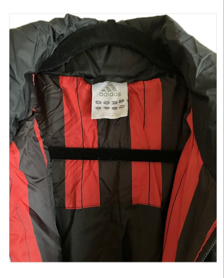 新品未使用 ACミラン 本田圭佑所属 アディダス ダウンベンチコート選手支給品