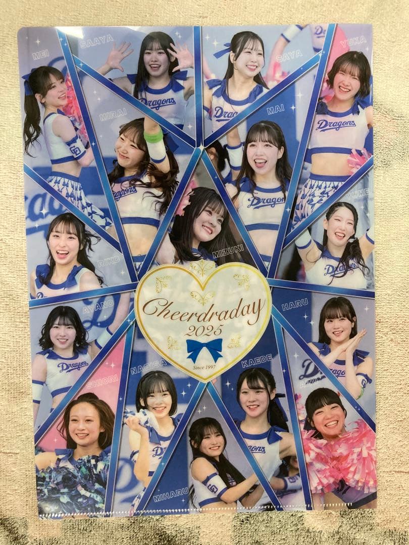 M*i様 中日ドラゴンズ　チアドラゴンズ2025 直筆サイン色紙、アクリルスタン