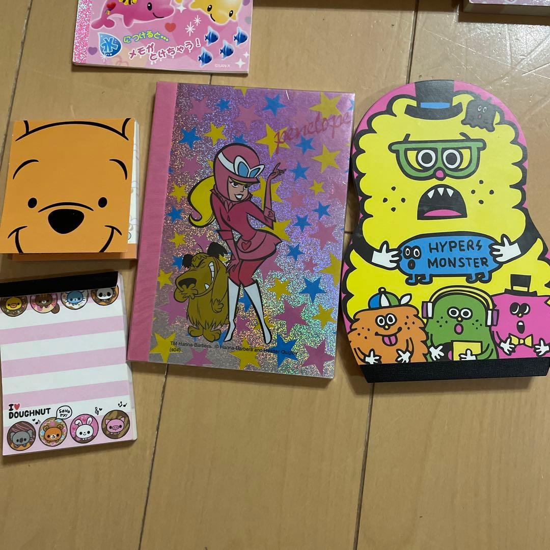 平成レトロ　メモ帳　まとめ売り　動物　ネコ　うさぎ　お札　シール帳一冊含む　12