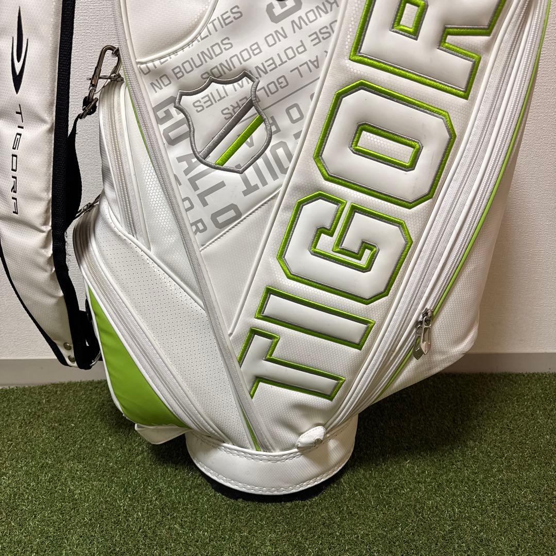 TIGORA キャディバッグ 47.5インチ対応左右非対称デザイン 9型