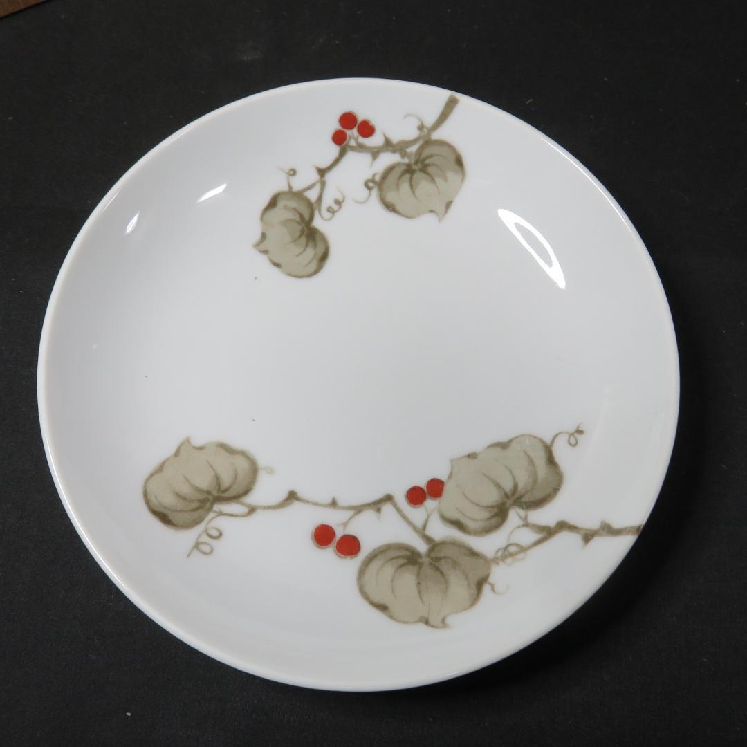 皿 8枚 オールドノリタケ 草文 則武窯印 木箱 共箱か