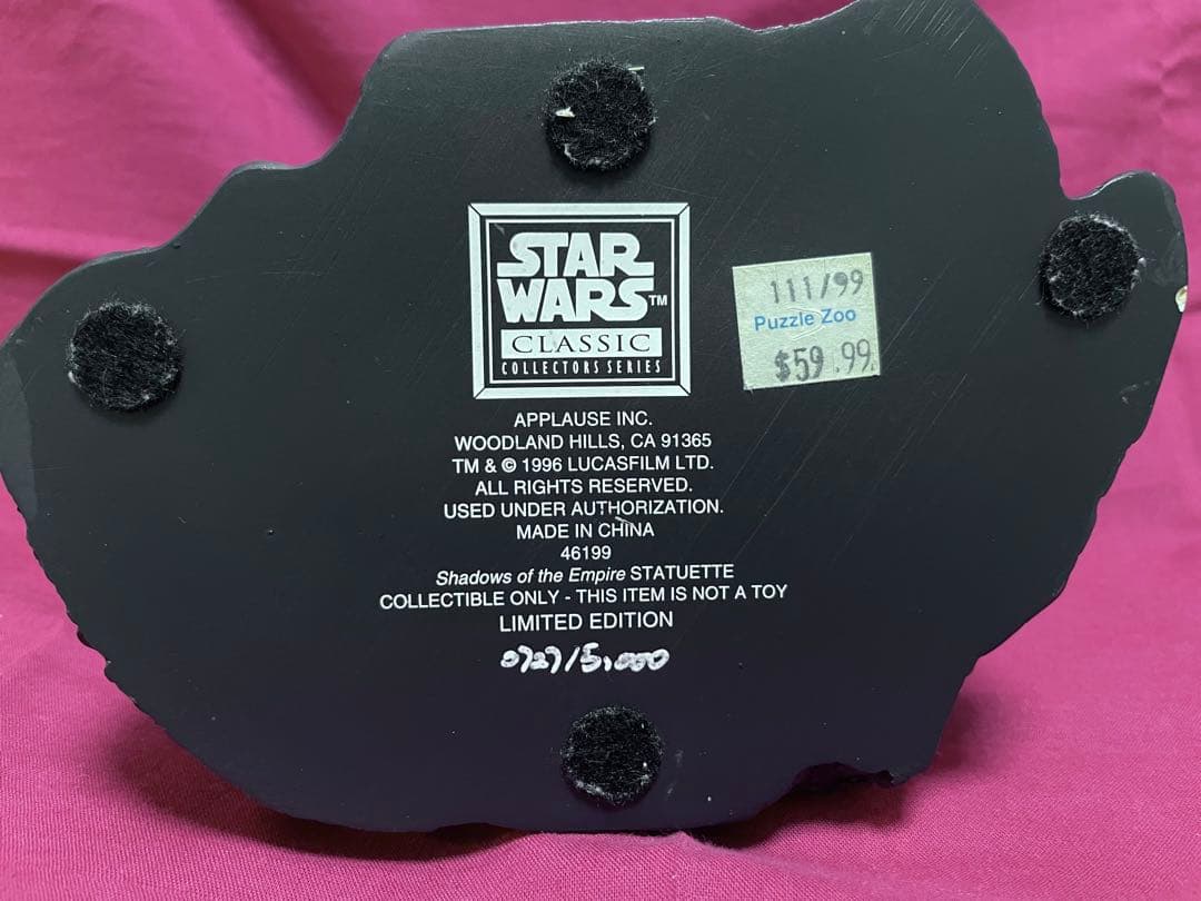 STAR WARS置物 ベイダーシディアスプレイガス世界5000個アプローズ社