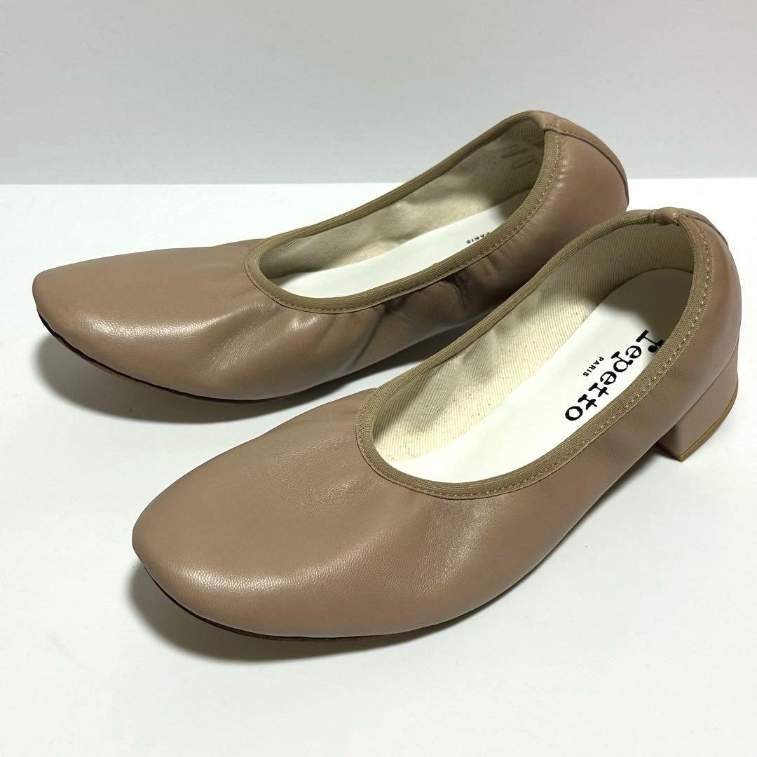 Repetto 室内試着のみ 39 ローガンパンプス バレエシューズ ラム革