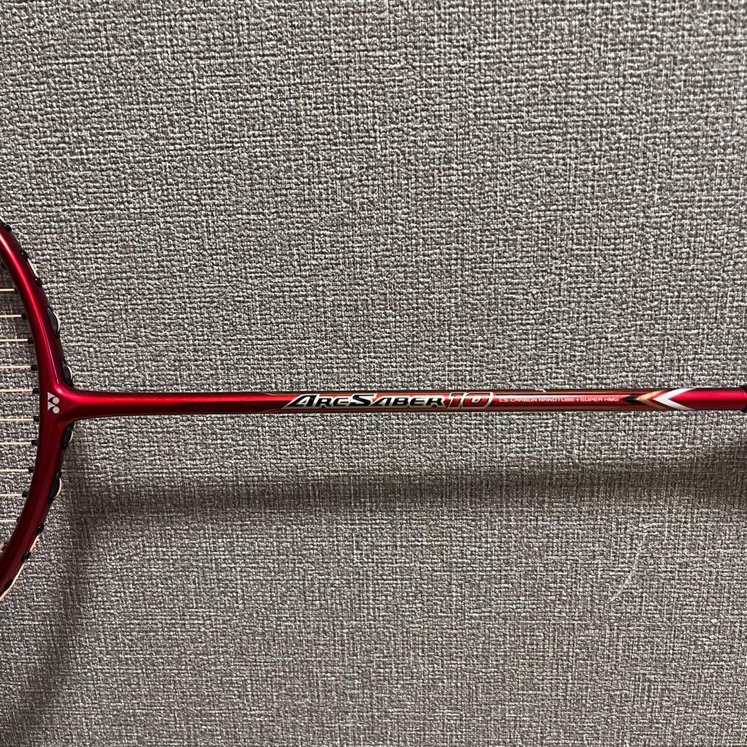 廃盤品 ARCSABER 10 レッド バドミントンラケット