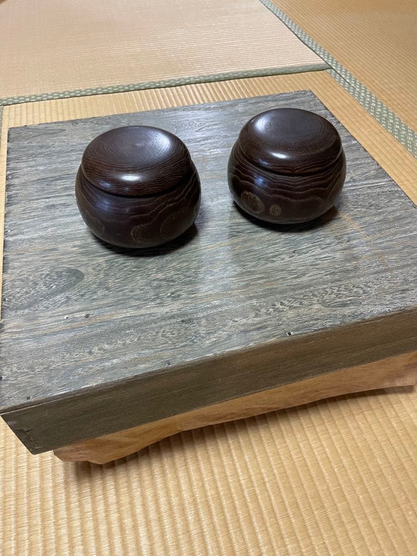 脚付　本榧　囲碁盤　囲碁盤と碁石　カバー付