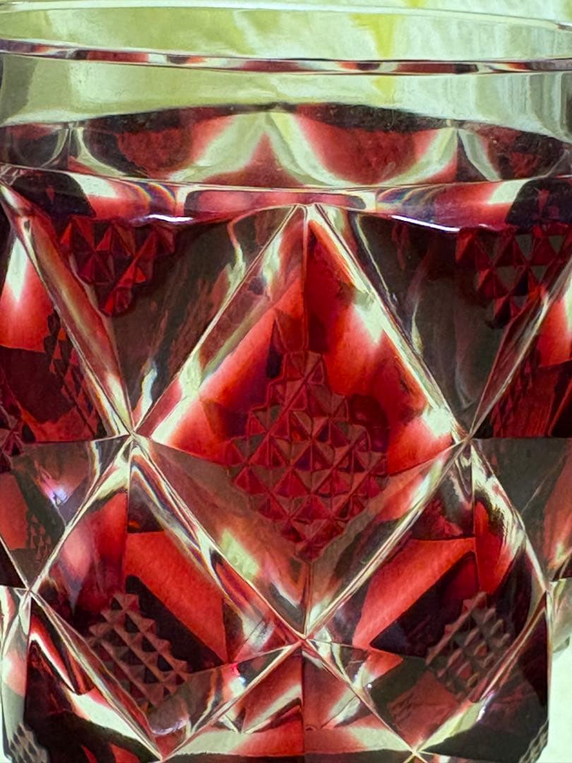 【希少】薩摩切子脚付杯 復元島津 ✨ガハハ本舗お宝倉庫市