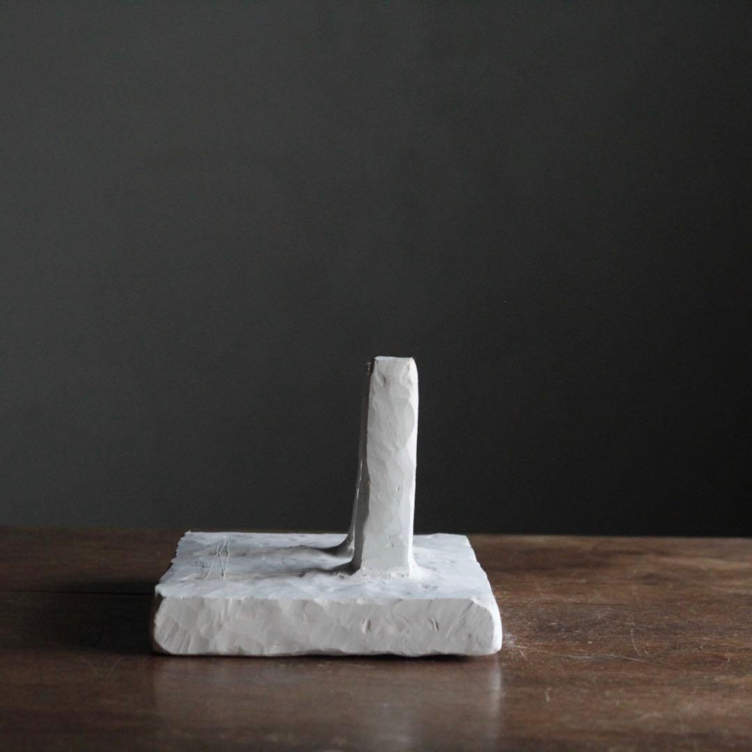 石塑粘土 立体 「ふたつの塔のある建物」現代美術 sculpture オブジェ