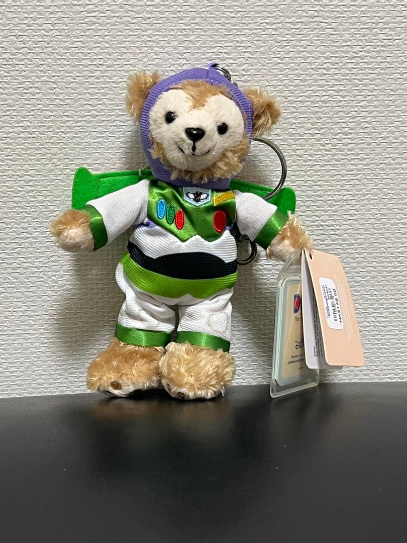 ダッフィー バズ・ライトイヤー 香港ディズニーランド ぬいぐるみキーチェーン