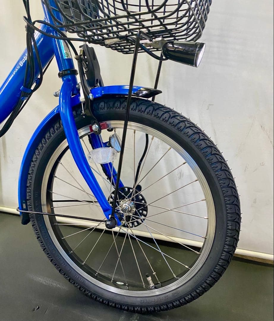 1年保証 ヤマハ　パスバビー　20インチ　子供乗せ　青色　電動アシスト自転車