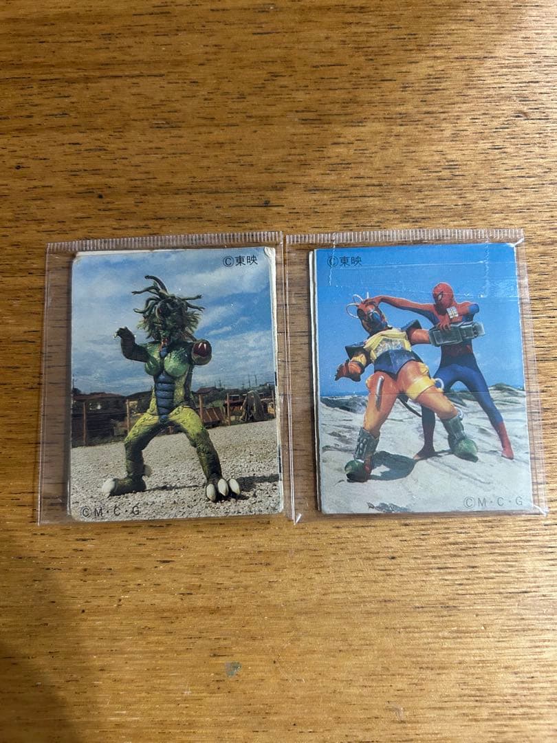 ミニカード スパイダーマン 東映 30 スパイダーマン 当時物　4枚まとめ売り