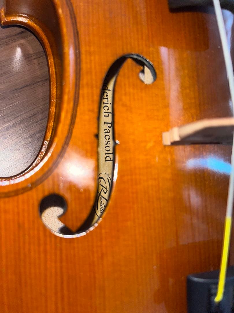 ペゾルト　801 バイオリン 1/2サイズ　本体 肩当て　アルシェ弓　ケース付き