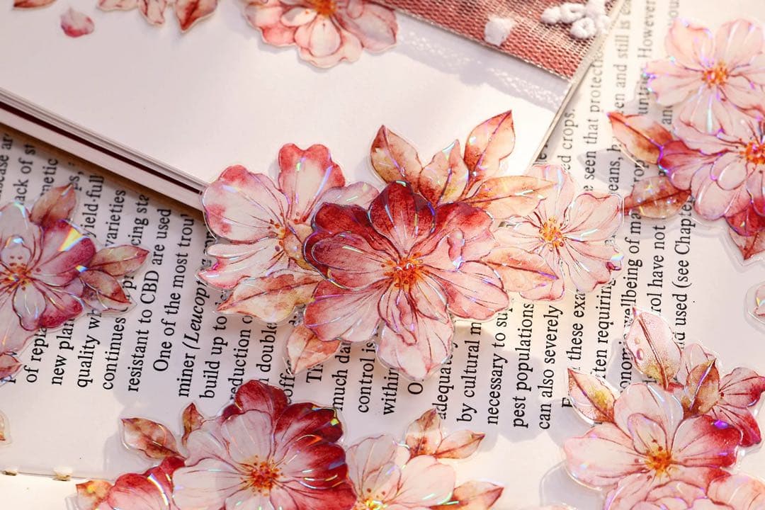 小白家文創《赤相思》海外マスキングテープ　マステ 【2509】