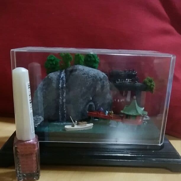 プロフ必読願います❗風景ジオラマ(浮見堂から見る情景)