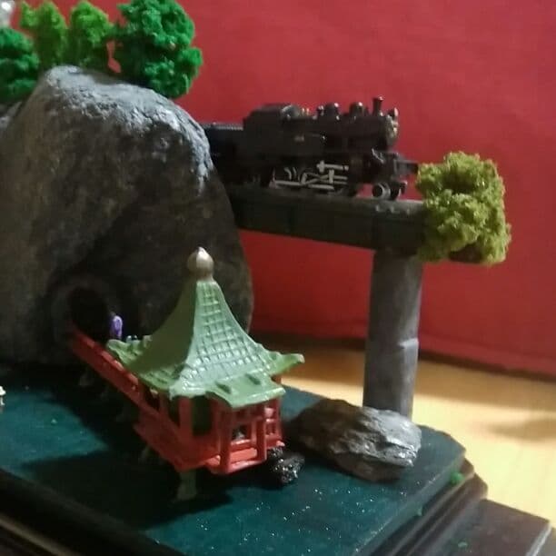 プロフ必読願います❗風景ジオラマ(浮見堂から見る情景)