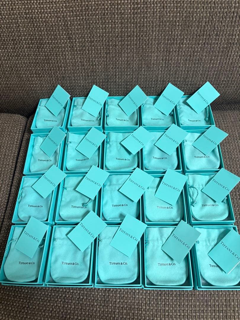現行品　Tiffanyティファニー空箱巾着袋　取扱説明書 20セット