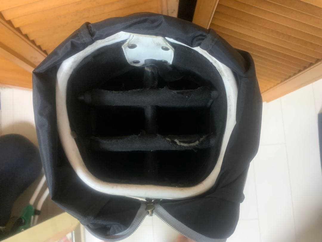 ゴルフダイジェスト帆布製手作りグレー ゴルフバッグ・キャディバッグ