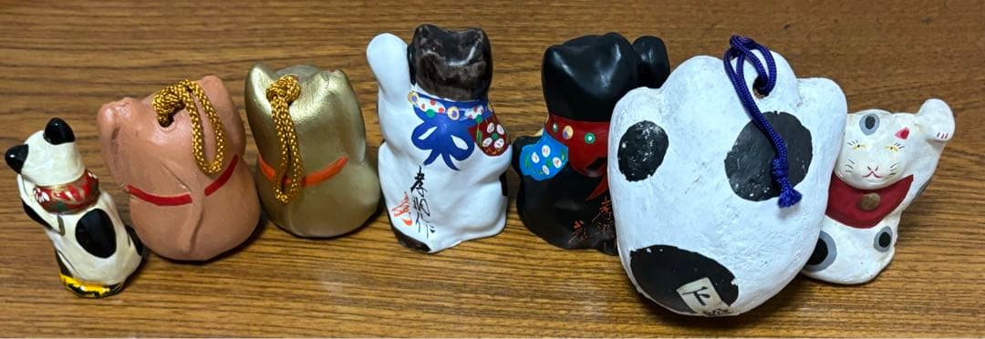 郷土玩具　招き猫　まねきねこ　まとめ売り7点