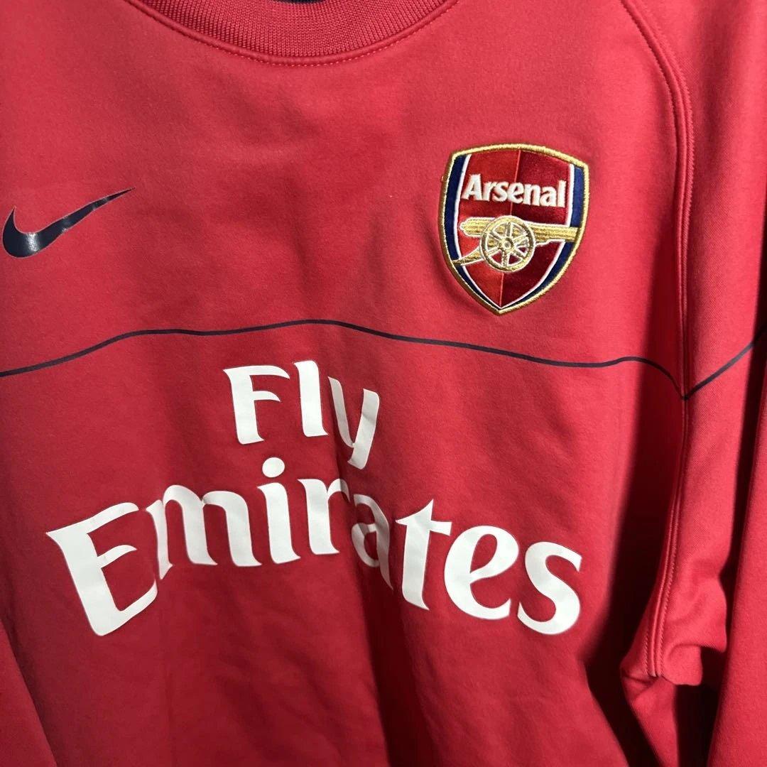 Nike×Arsenal 刺繍 アーセナル スウェット レッド