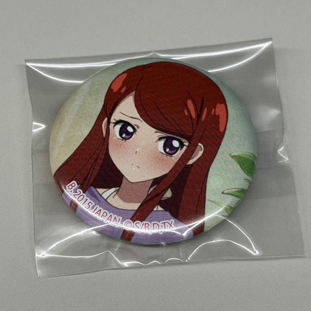 【激レア】アイカツ メモリアルハンカチ 缶バッジ 紫吹蘭