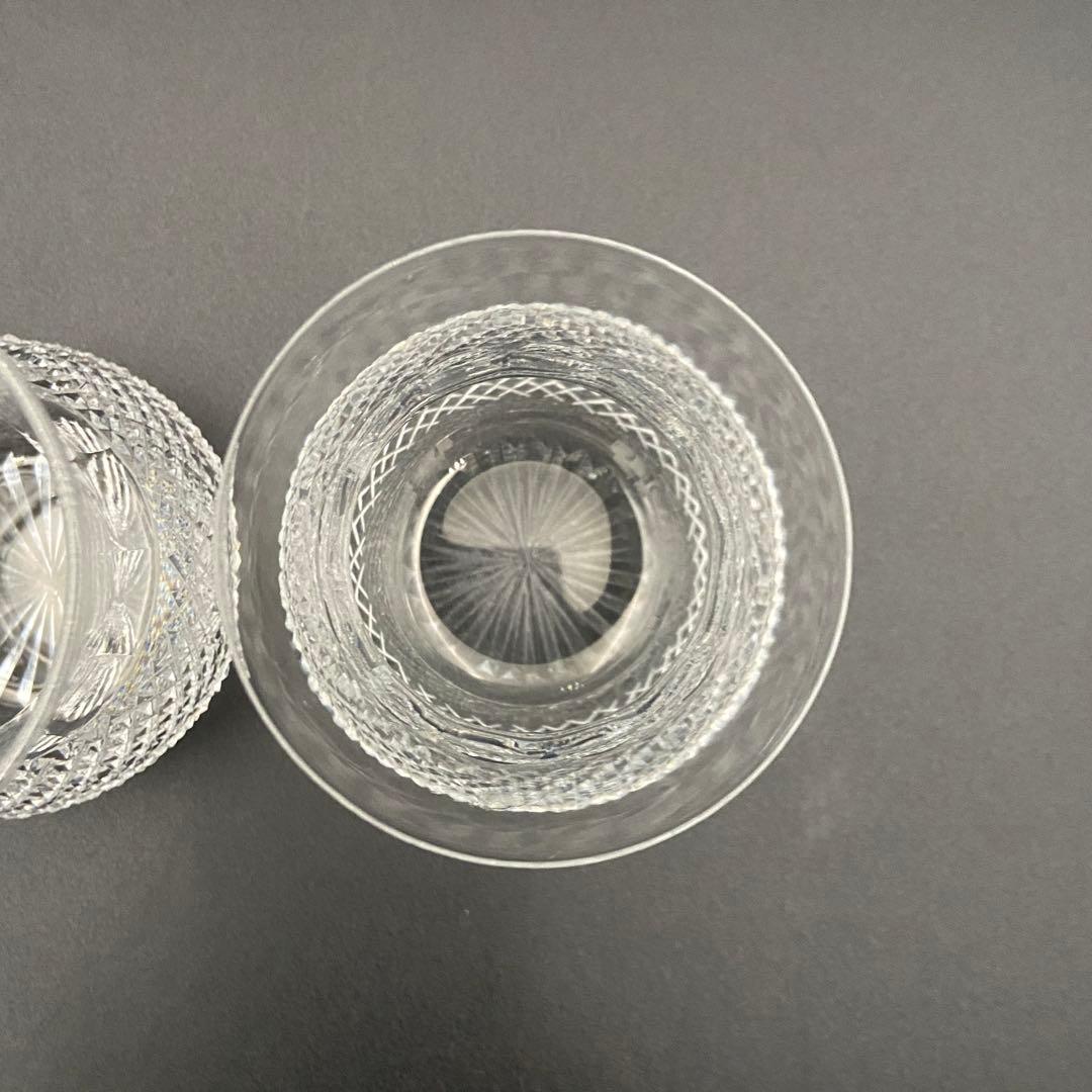 エジンバラ クリスタル アザミグラス 2客 ショットグラス ウィスキー 日本酒