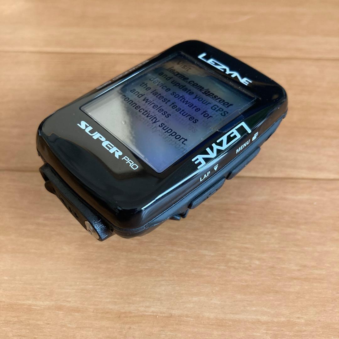 LEZYNE SUPER PRO GPS サイクルコンピューター　マウント付き