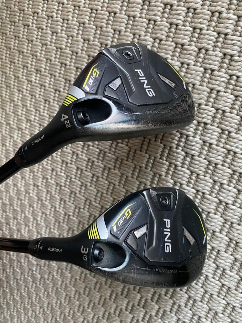 PING G430 ユーティリティ3番(19°) 4番(22°) ２本セット