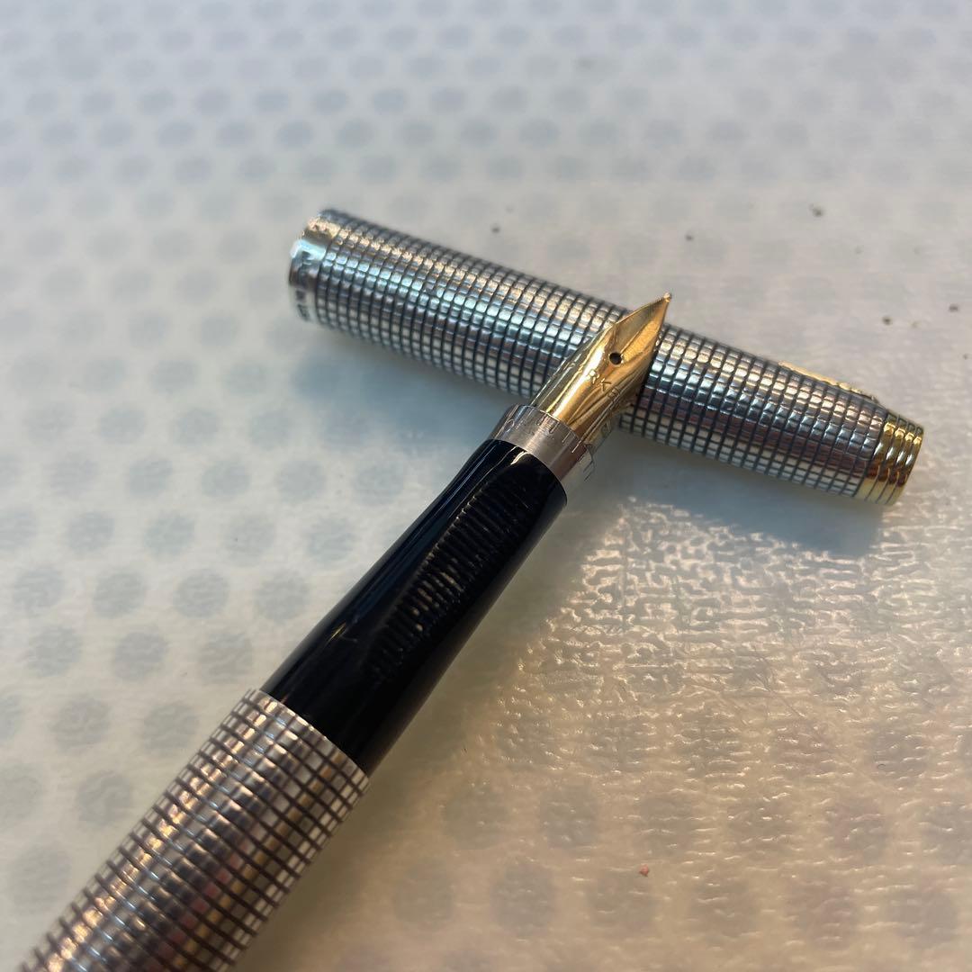 パーカー シズレ スターリングシルバー 万年筆 14金