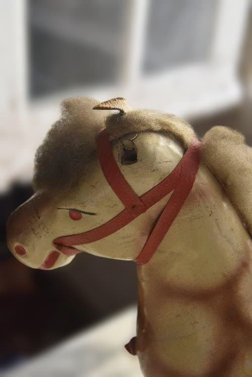 フランスアンティーク馬のオブジェ　西洋民藝　ジャンク品