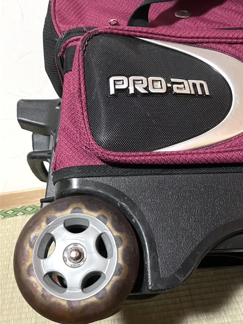 【24時間以内/早い者勝ち】ABS PRO-am キャスターバッグ 2ボール