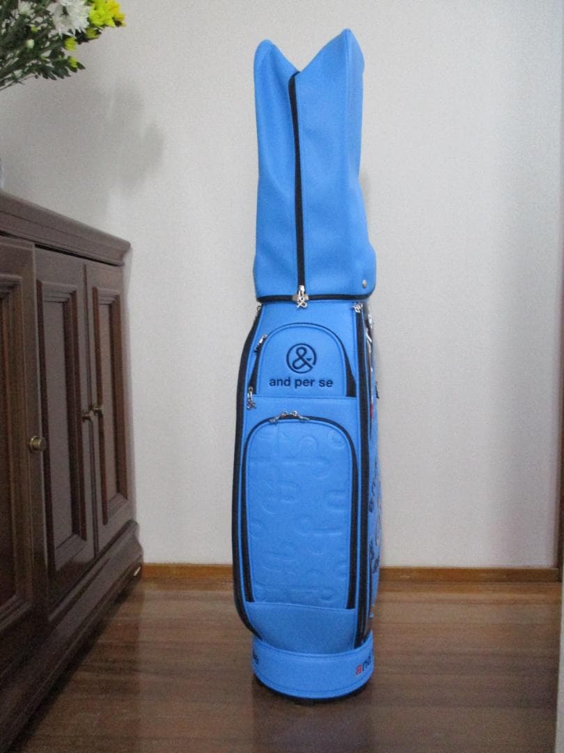 and per se キャディバッグ 青