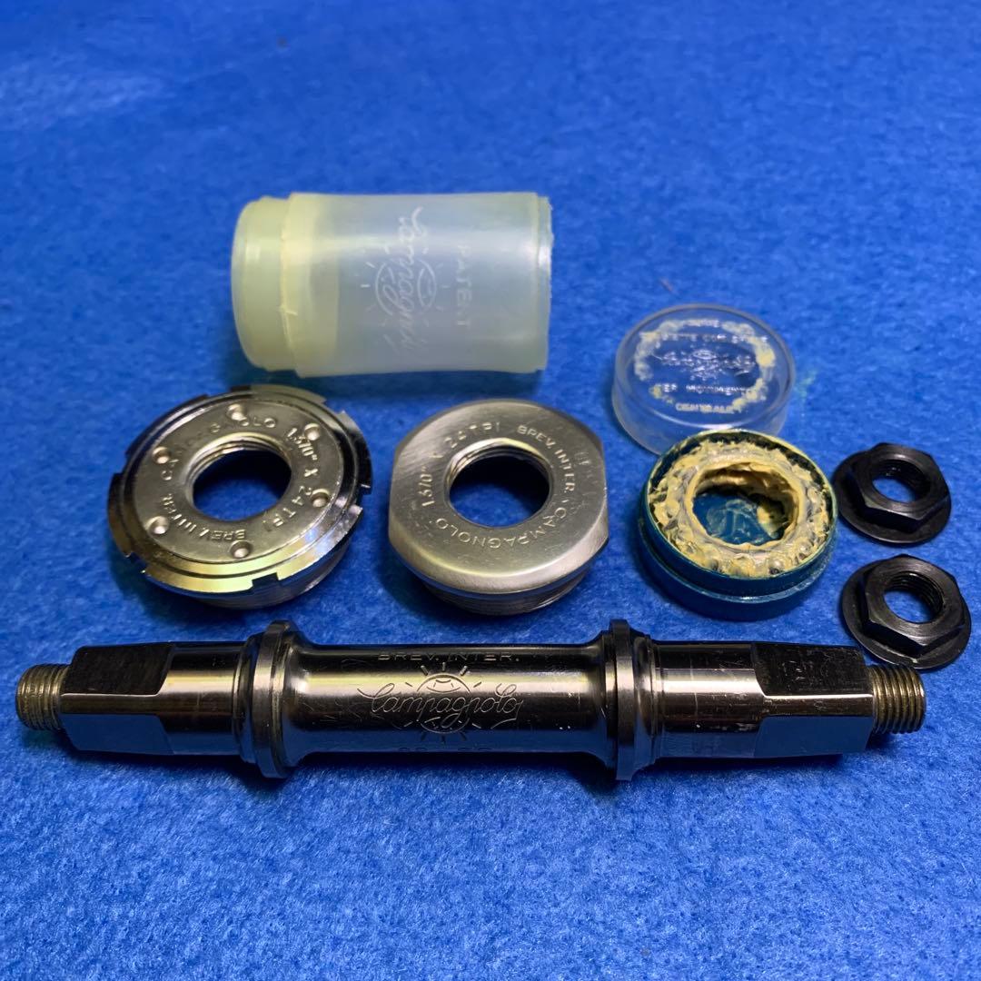 カンパニョーロスーパーレコードボトムブラケット　チタンシャフトＷロード用