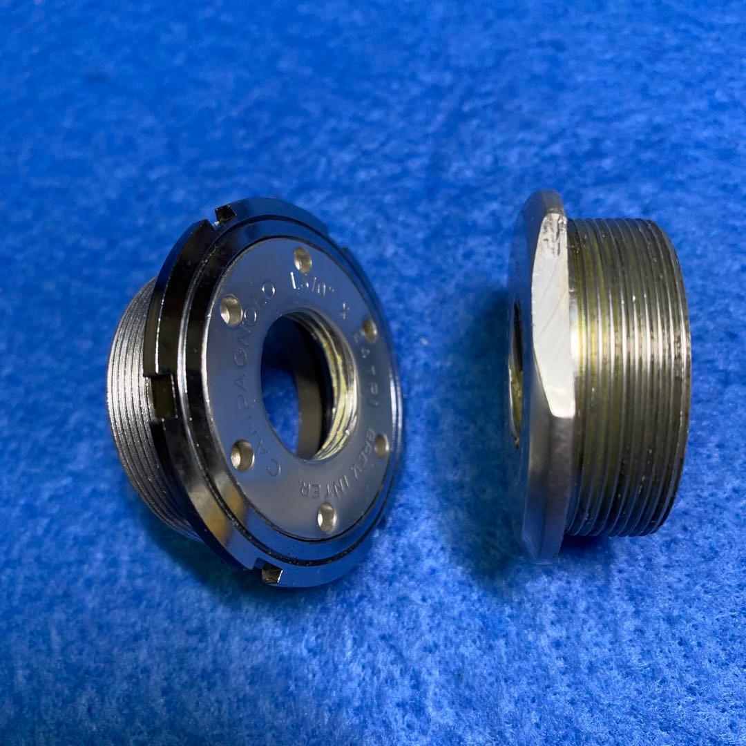 カンパニョーロスーパーレコードボトムブラケット　チタンシャフトＷロード用