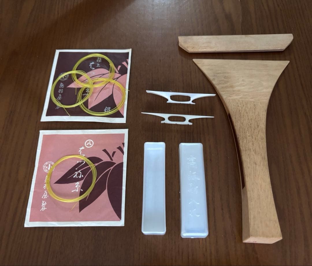 三味線　 三つ折り　ケース付　細棹（2,5cm） 【メルカリ便発送】