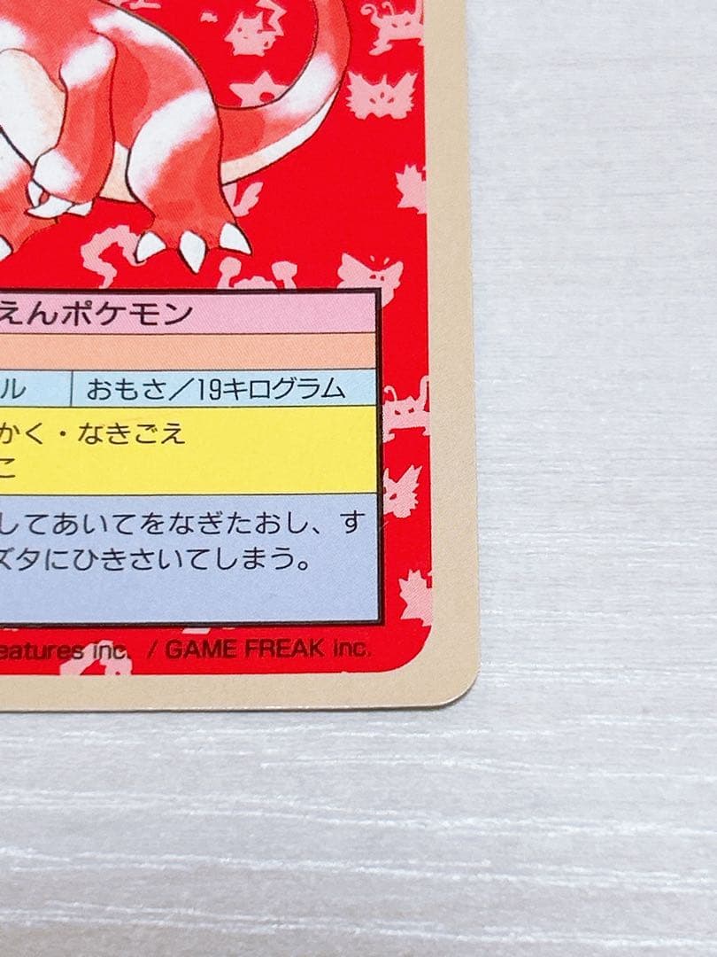 レア ポケモンカード トップサン エラーカード リザード 裏青