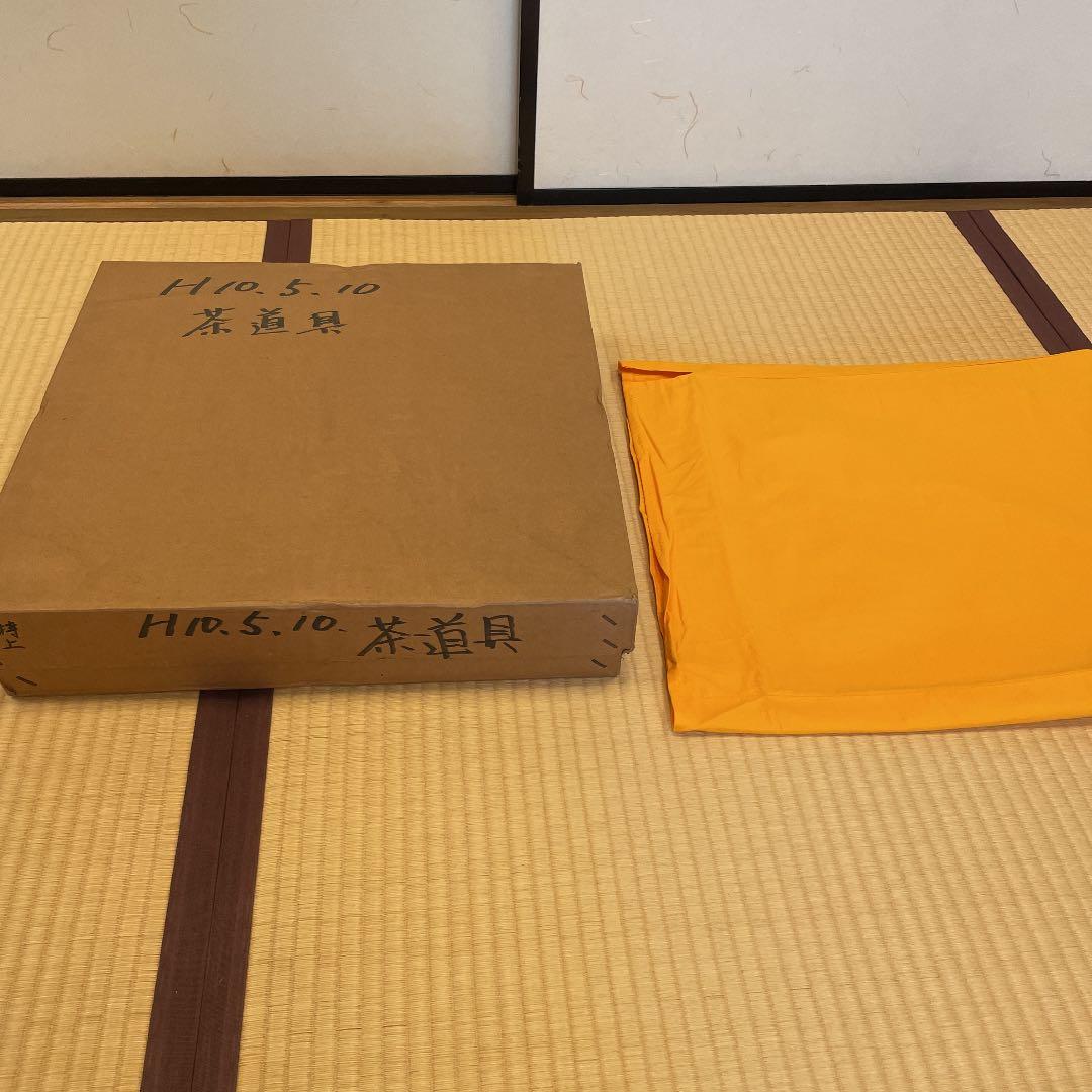 お値下げ！　茶道具　真塗 黒　炉縁　平安光入作　桐共箱