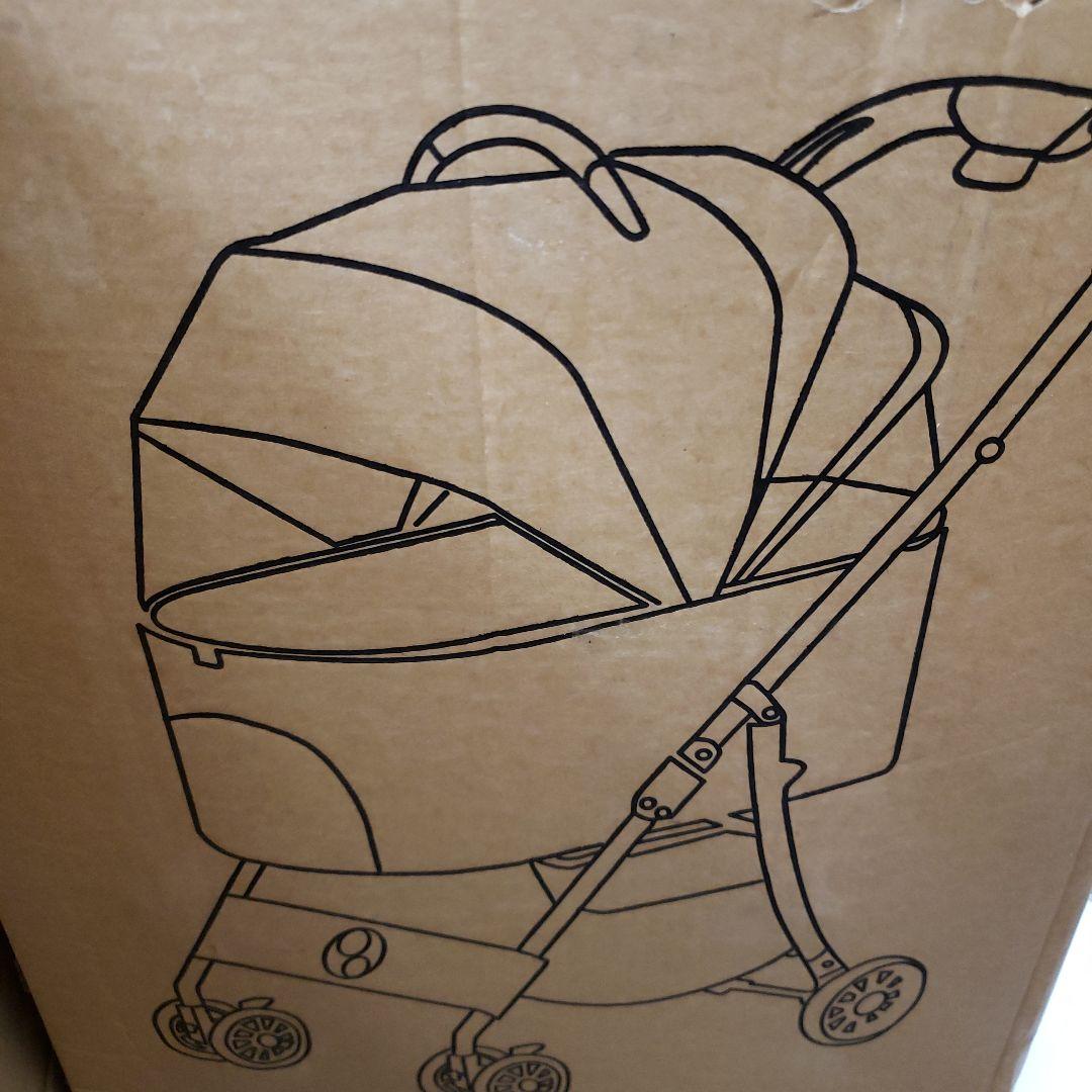 MILA&LOUIS ペットカート分離型 取り外し可能 軽量 4輪 ブラック