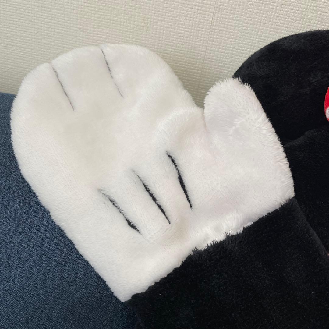 ディズニー　ミニーファンキャップマフラー