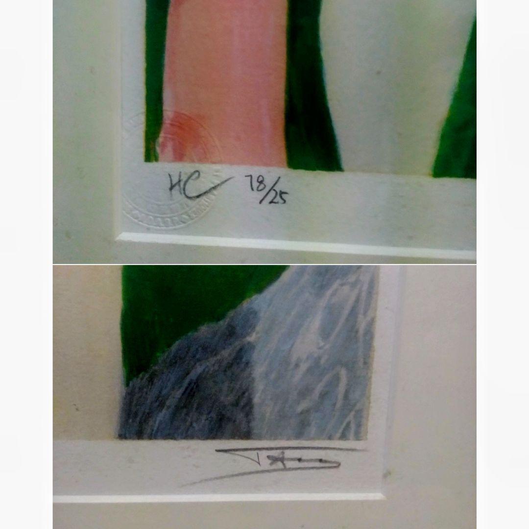 マリー・ローランサン 「真珠の首飾り」シルクスクリーン 額装 直筆サイン