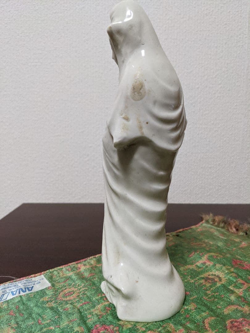 ⭐高橋道八造 珍品！遺品 極めて稀 仏教美術 白磁 観音菩薩立像 仏像 骨董品