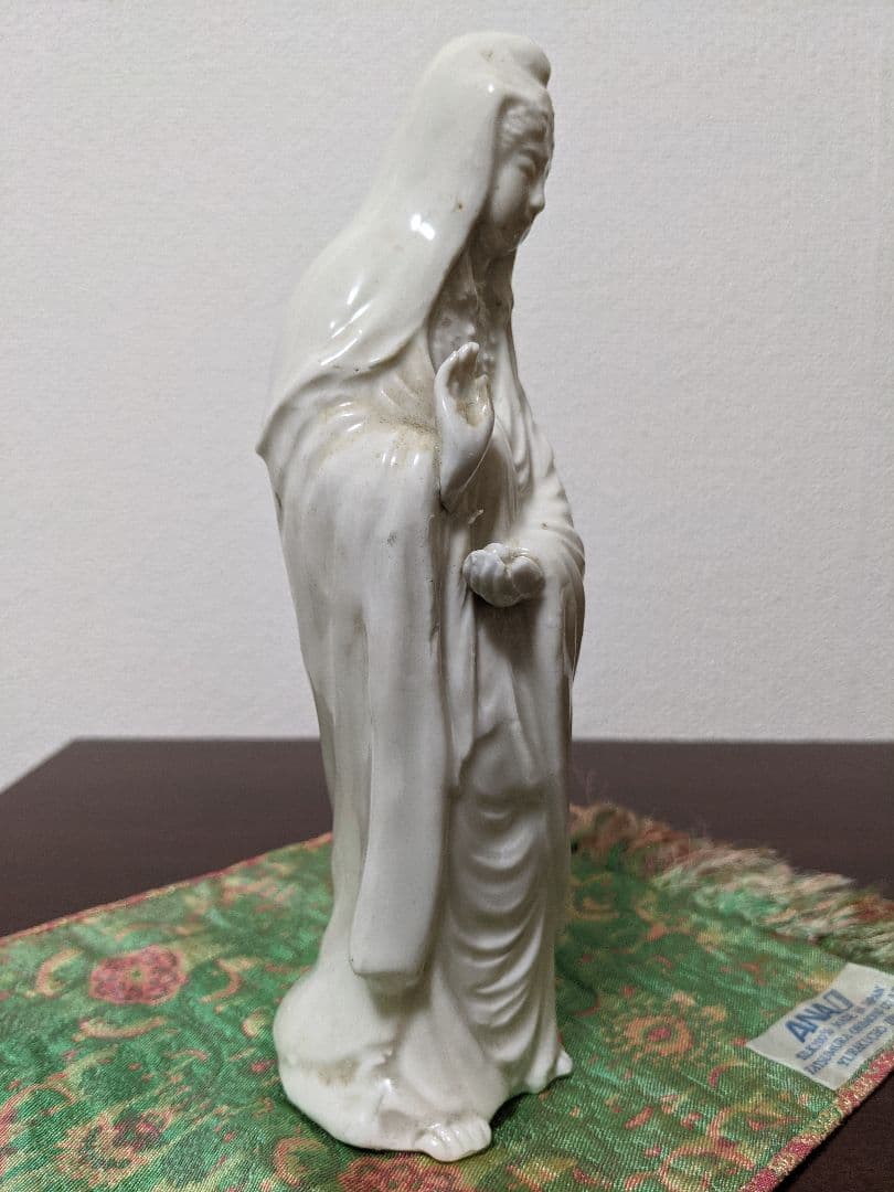 ⭐高橋道八造 珍品！遺品 極めて稀 仏教美術 白磁 観音菩薩立像 仏像 骨董品