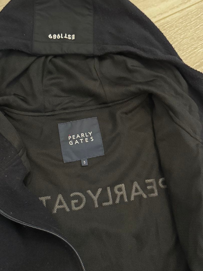 PEARLY GATES パーリーゲイツ フリースパーカー ブラック