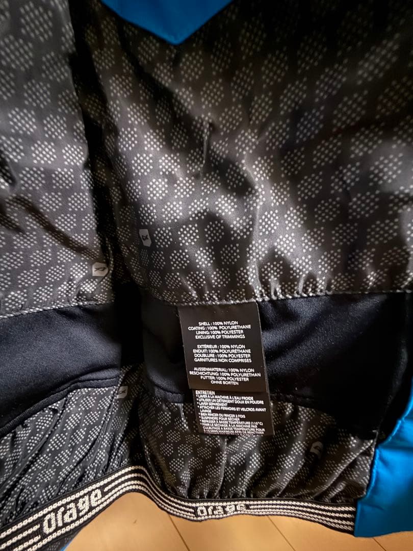 ORAGE オラージュ　skiウェア　Sサイズ　170㎝　ブルー　美品　M相当