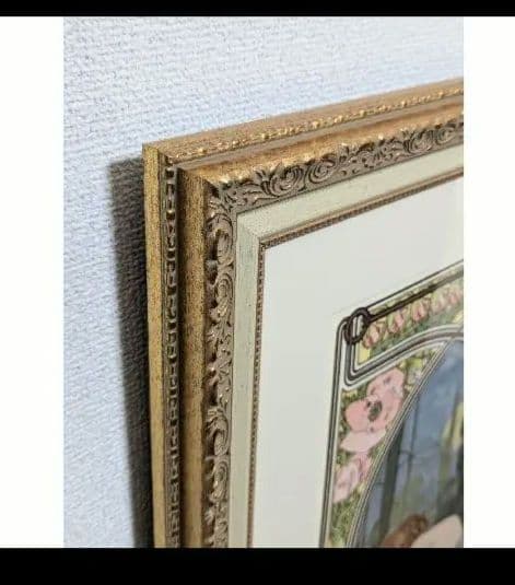 【真作】【美品】アルフォンス・ミュシャ「夜の安らぎ」【販売ギャラリー保証書】