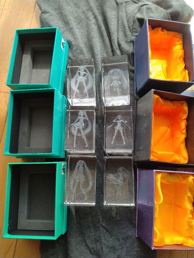 初音ミク レーザークリスタル3D6個セット